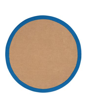 Tappeto Sisal rotondo Blu